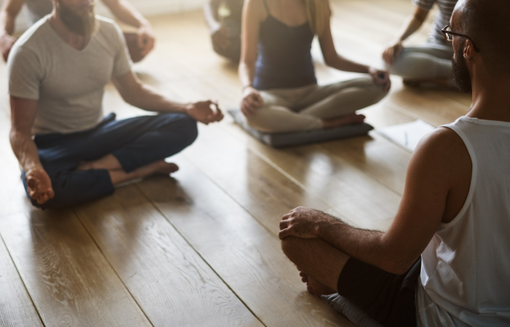 meditation and yoga practice for men